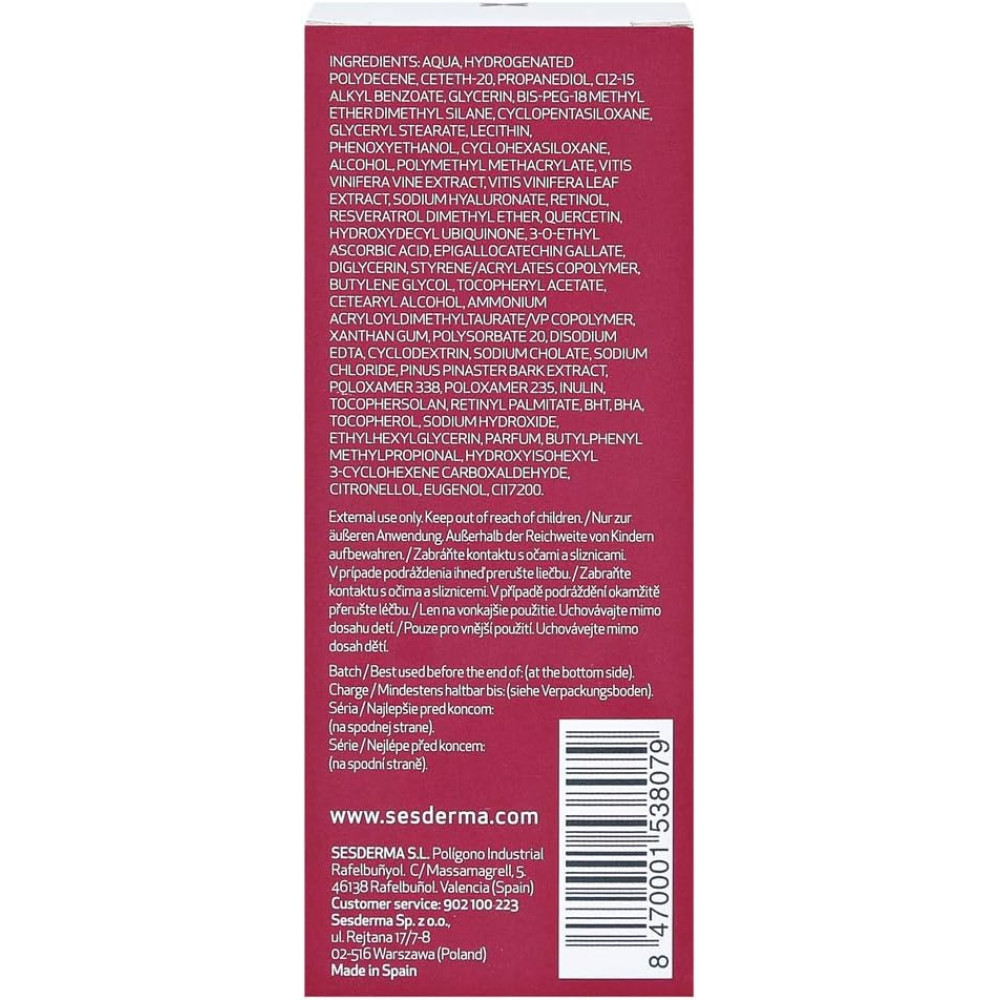 Липосомальная сыворотка - Sesderma Resveraderm Antiox Serum фото 3