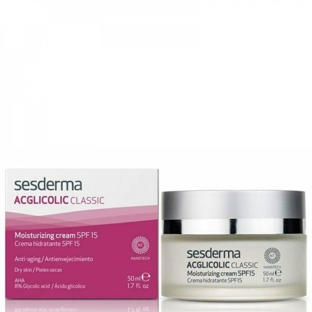 Увлажняющий крем для лица - SeSDerma Acglicolic 20 Moisturizing Cream SPF 15 фото 2