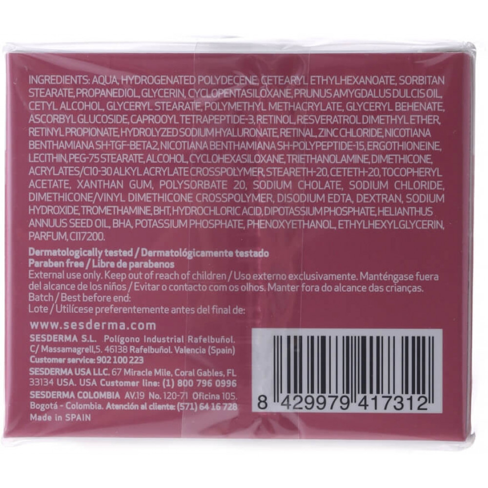 Омолоджуючий зволожуючий крем - SeSDerma Retises Anti-aging Moisturizing Cream CT фото 4