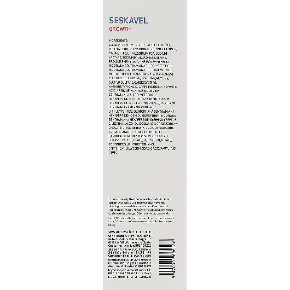 Лосьйон проти випадіння волосся - SeSDerma Seskavel Anti Hair Loss Lotion фото 3