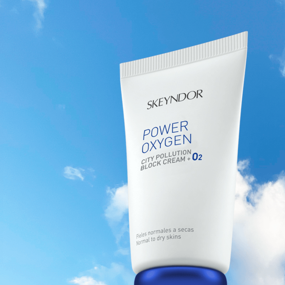 Кислородный детокс крем для сухой и нормальной кожи - Skeyndor Power Oxygen City Pollution Block Cream + O2 фото 3