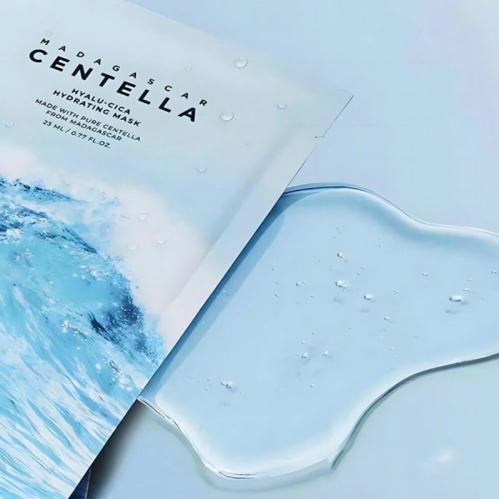 Глубоко увлажняющая маска для лица - Skin 1004 Madagascar Centella Hyalu-Cica Hydrating Mask фото 2