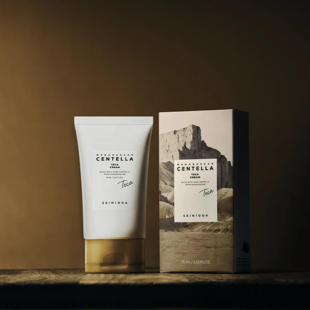 Крем для лица с восстанавливающей кожный барьер центеллой - Skin1004 Madagascar Centella Teca Cream фото 5