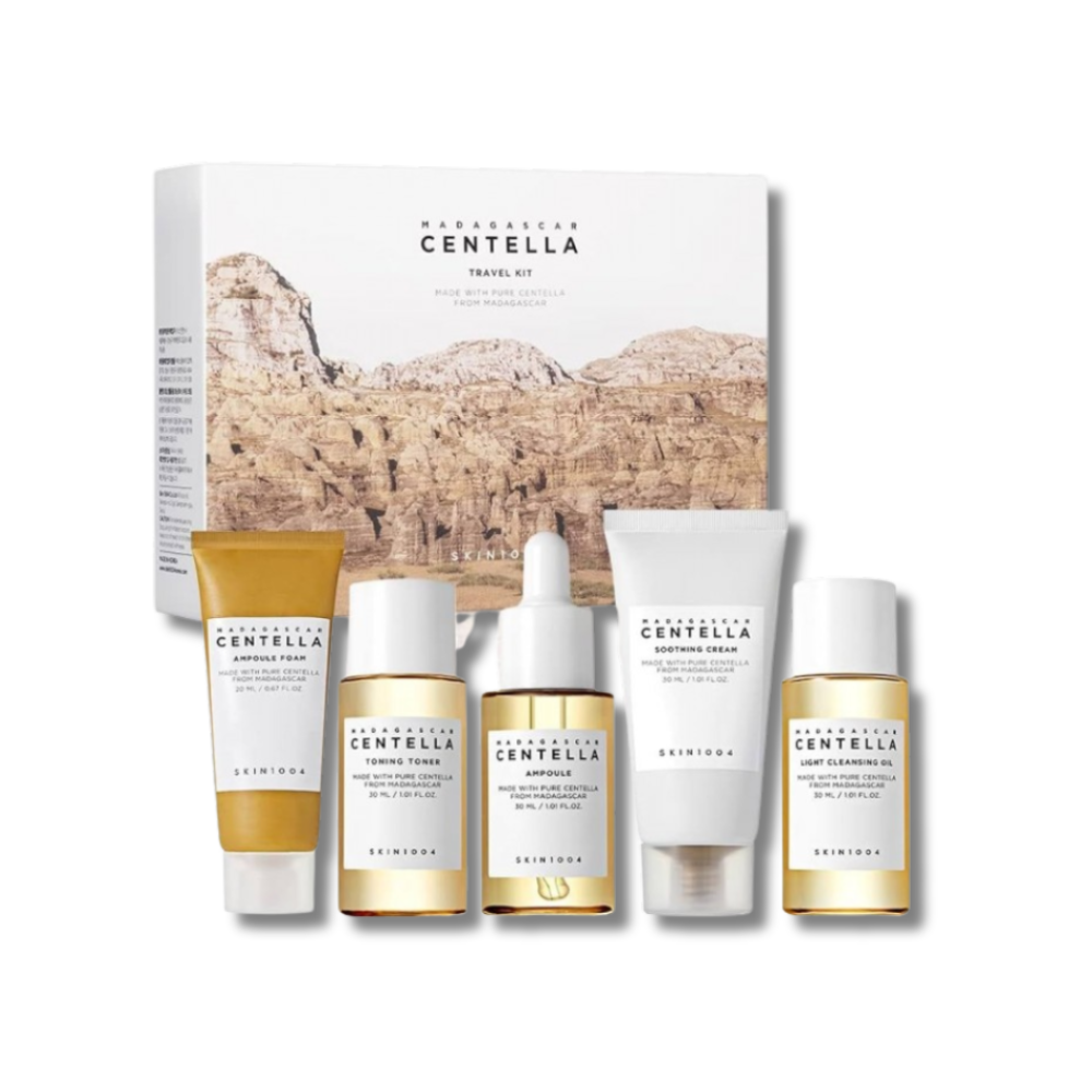 Набор миниатюр для лица с центеллой - Skin 1004 Madagascar Centella Travel Kit Renewed фото
