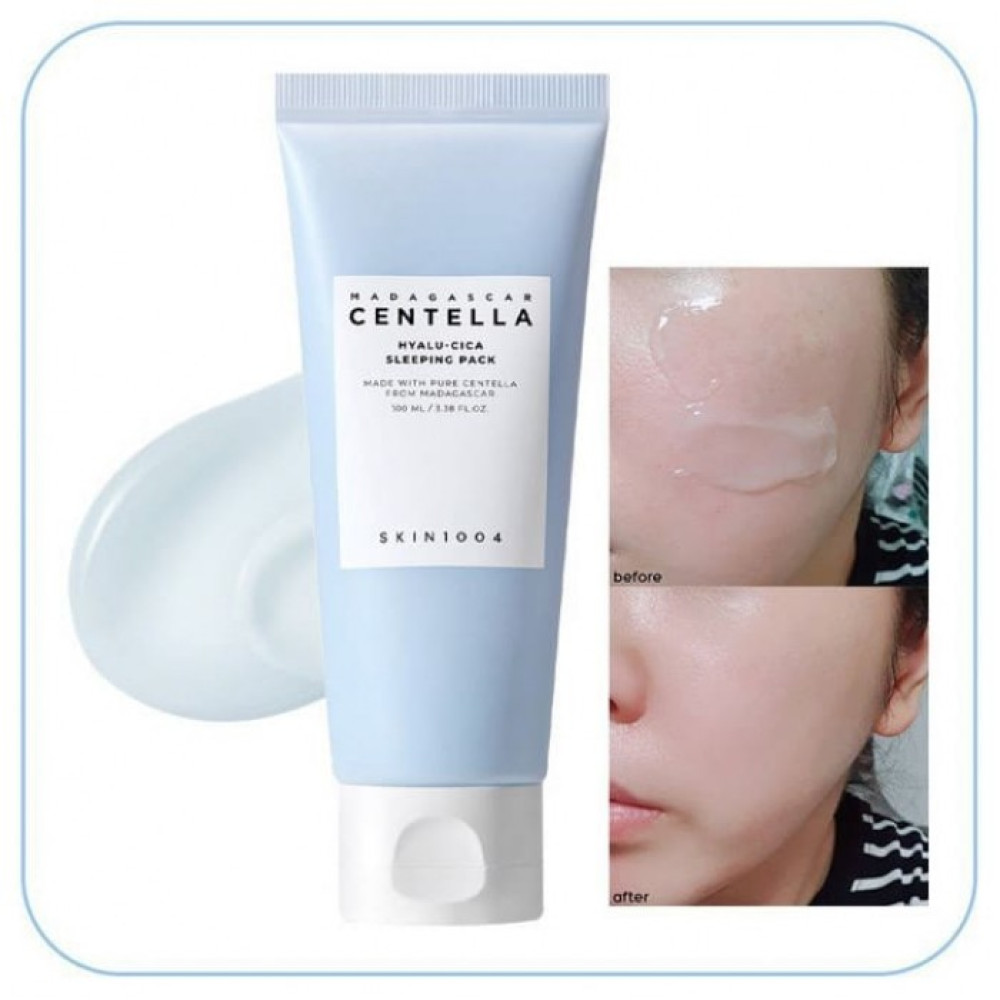 Нічна маска для обличчя з центелою та гіалуроновою кислотою - Skin 1004 Madagascar Centella Hyalu-Cica Sleeping Pack фото 4