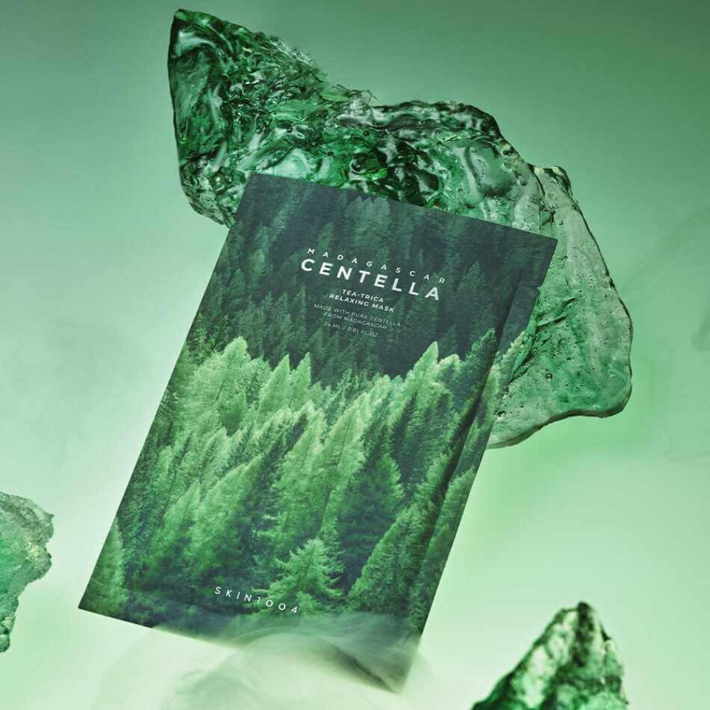 Розслаблююча маска для обличчя - Skin1004 Madagascar Centella Tea-Trica Relaxing Mask фото 3