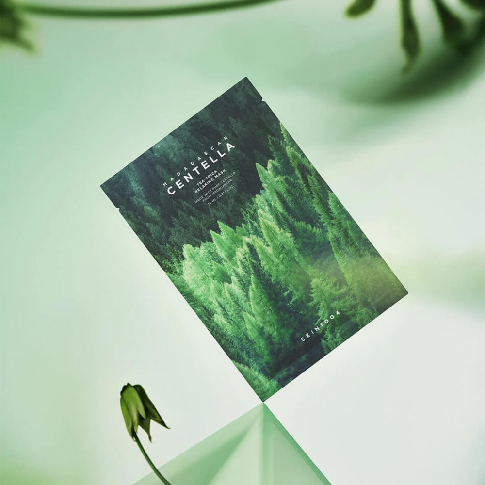 Розслаблююча маска для обличчя - Skin1004 Madagascar Centella Tea-Trica Relaxing Mask фото 4