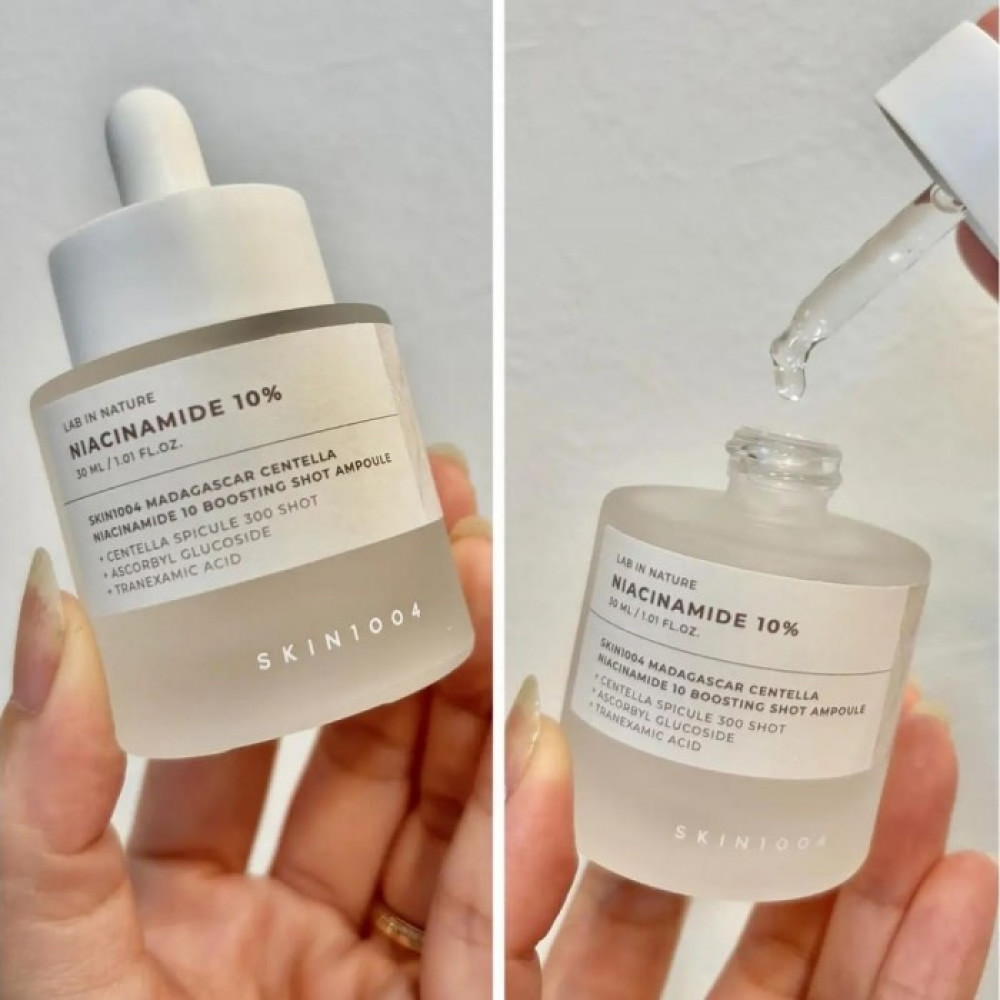 Тонизирующая сыворотка для сияния кожи и ухода за порами - Skin 1004 Madagascar Centella Niacinamide 10 Boosting Shot Ampoule фото 2
