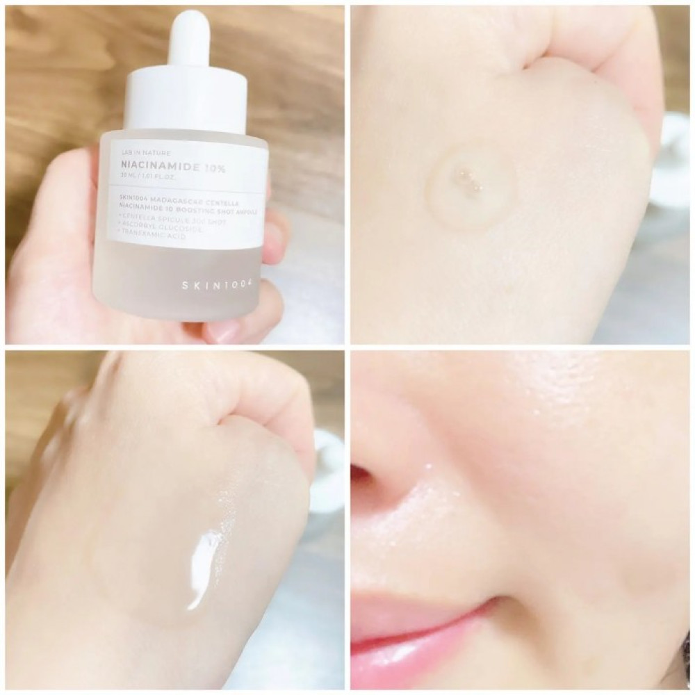 Тонизирующая сыворотка для сияния кожи и ухода за порами - Skin 1004 Madagascar Centella Niacinamide 10 Boosting Shot Ampoule фото 3
