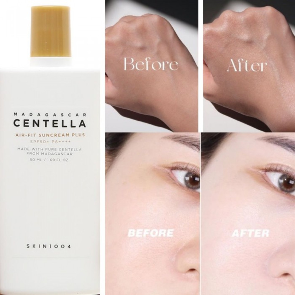Ультралегкий сонцезахисний крем із центелою - Skin 1004 Madagascar Centella Air-Fit Suncream Plus фото 3