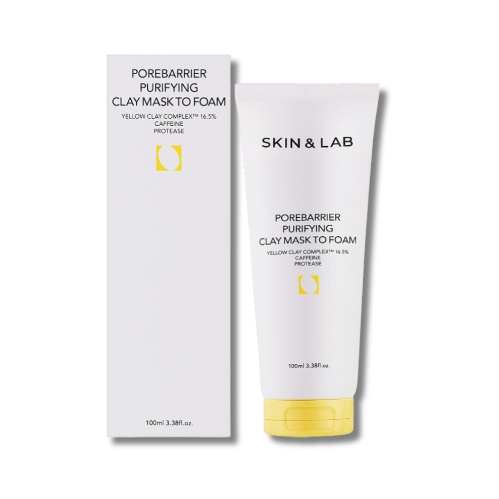 Маска-пенка для умывания - Skin&Lab Porebarrier Purifiying Clay Mask To Foam фото