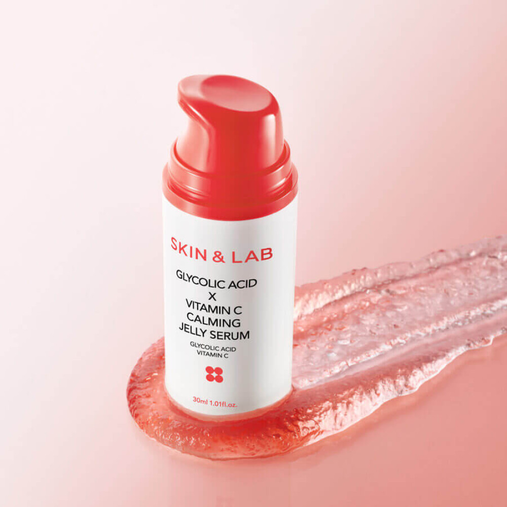 Успокаивающая гелевая сыворотка с гликолевой кислотой и витамином C - Skin&Lab Glycolic Acid × Vitamin C Calming Jelly Serum фото 4