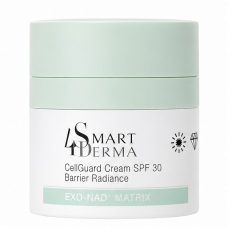 Омолаживающий экзосомальный дневной крем SPF 30 с NAD+ - Smart4Derma Exo-NAD Matrix CellGuard Cream SPF30 Barrier Radiance 