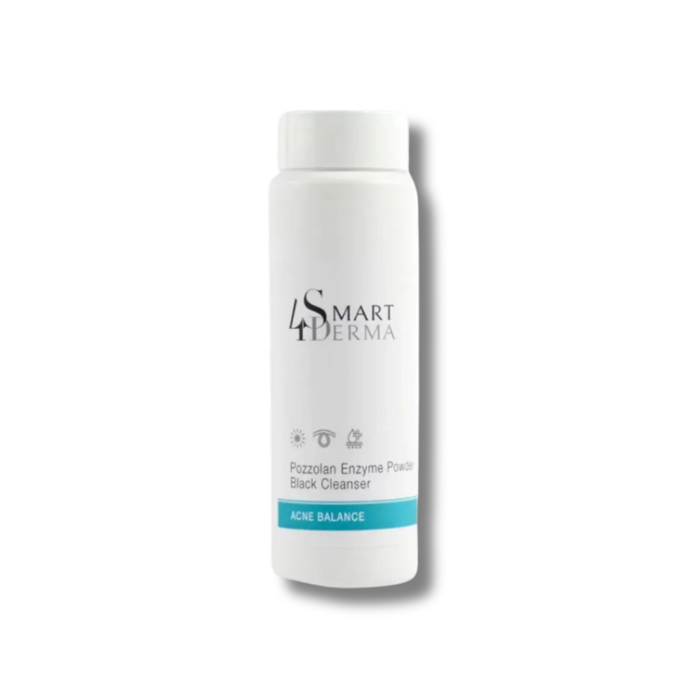 Энзимная пудра с вулканической пылью - Smart4Derma Pozzolan Enzyme Powder Black Cleanser фото