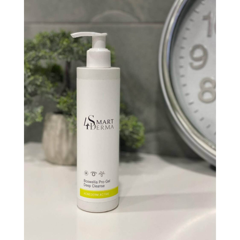 Интенсивный очищающий гель с босфелией - Smart4Derma Acnederm Active Boswellia Pro - Gel Deep Cleanse фото 3