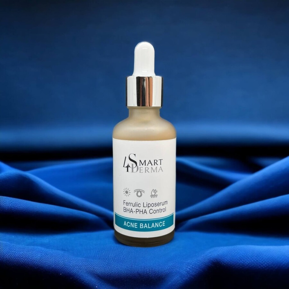 Липосомальная сыворотка с феруловой кислотой - Smart4Derma Ferrulic Liposerum BHA-PHA Control фото 3