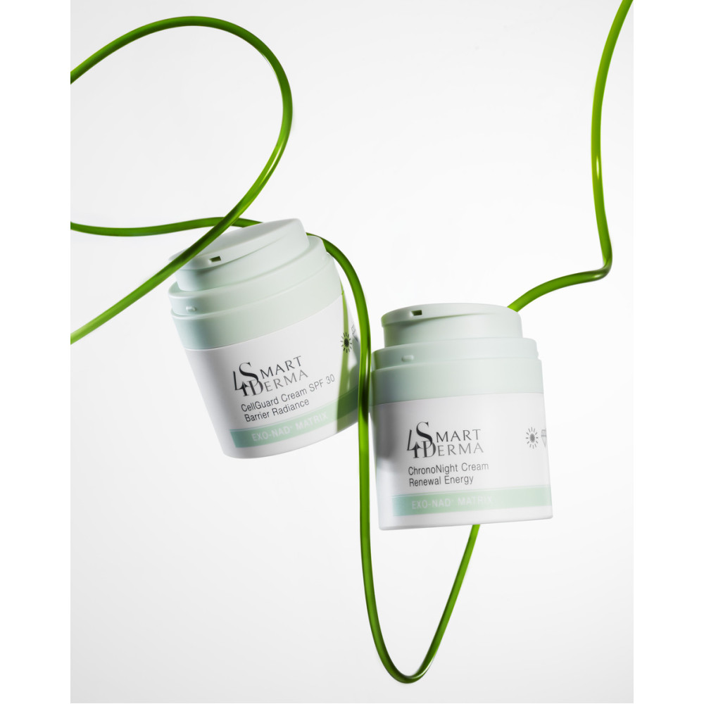 Омолоджувальний екзосомальний денний крем SPF 30 з NAD+ - Smart4Derma Exo-NAD Matrix CellGuard Cream SPF30 Barrier Radiance фото 4