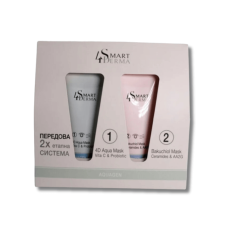 Передовая 2-х этапная маска для интенсивного увлажнения – Smart4Derma 4D Aqua Mask + Bakuchiol Mask 75ml+75ml 