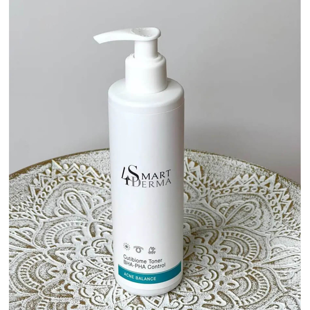 Себорегулирующий мультикислотный тонер - Smart4Derma Acne Balance Cutibiome Toner BHA-PHA Control фото 2