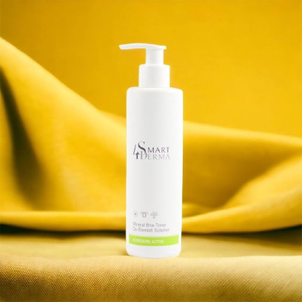 Себорегулирующий тонер - эксфолиант - Smart4Derma Acnederm Active Mineral BHA-Toner Dr-Blemish Solution фото 3