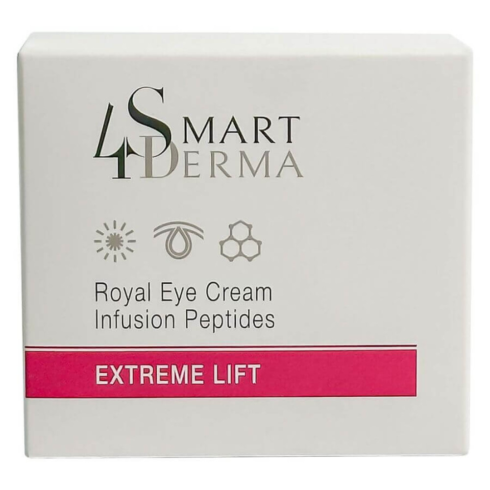 Совершенствующий пептидный крем для периорбитальной зоны - Smart4Derma Royal Eye Cream Infusion Peptides фото 2