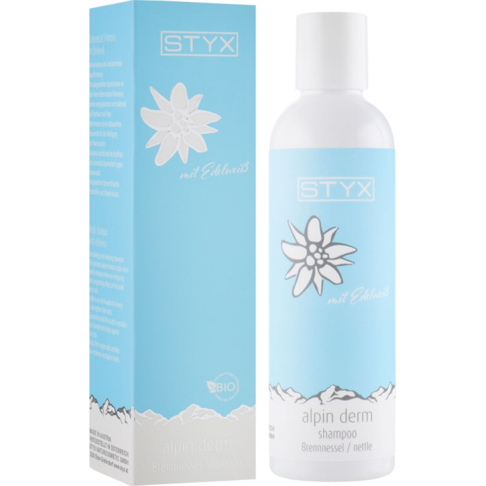 Шампунь для волос с крапивой и гуараной - Styx Naturcosmetic Alpin Derm Brennessel Shampoo фото 2