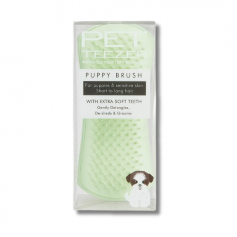 Расчёска для вычёсывания щенков - Tangle Teezer Pet Teezer Puppy Brush Green фото