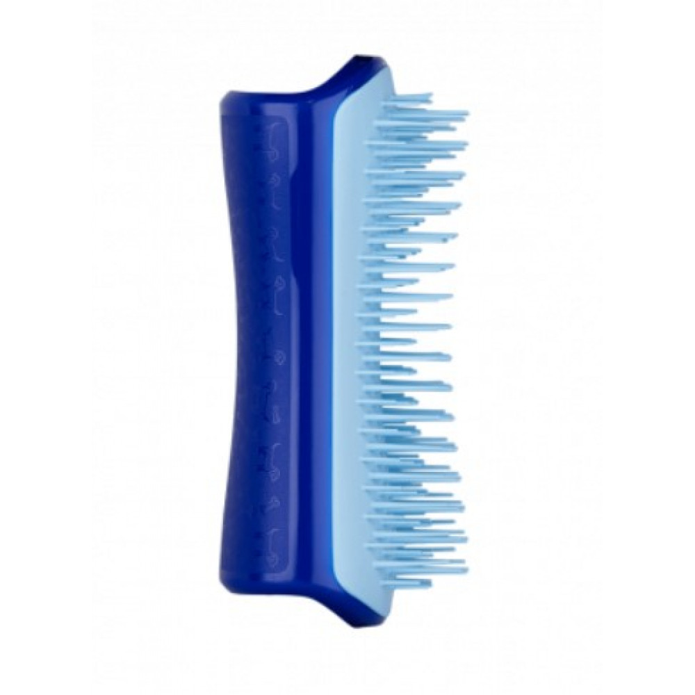 Расчёска для вычёсывания собаки - Tangle Teezer Pet Teezer Mini De-shedding&Grooming Blue фото 3