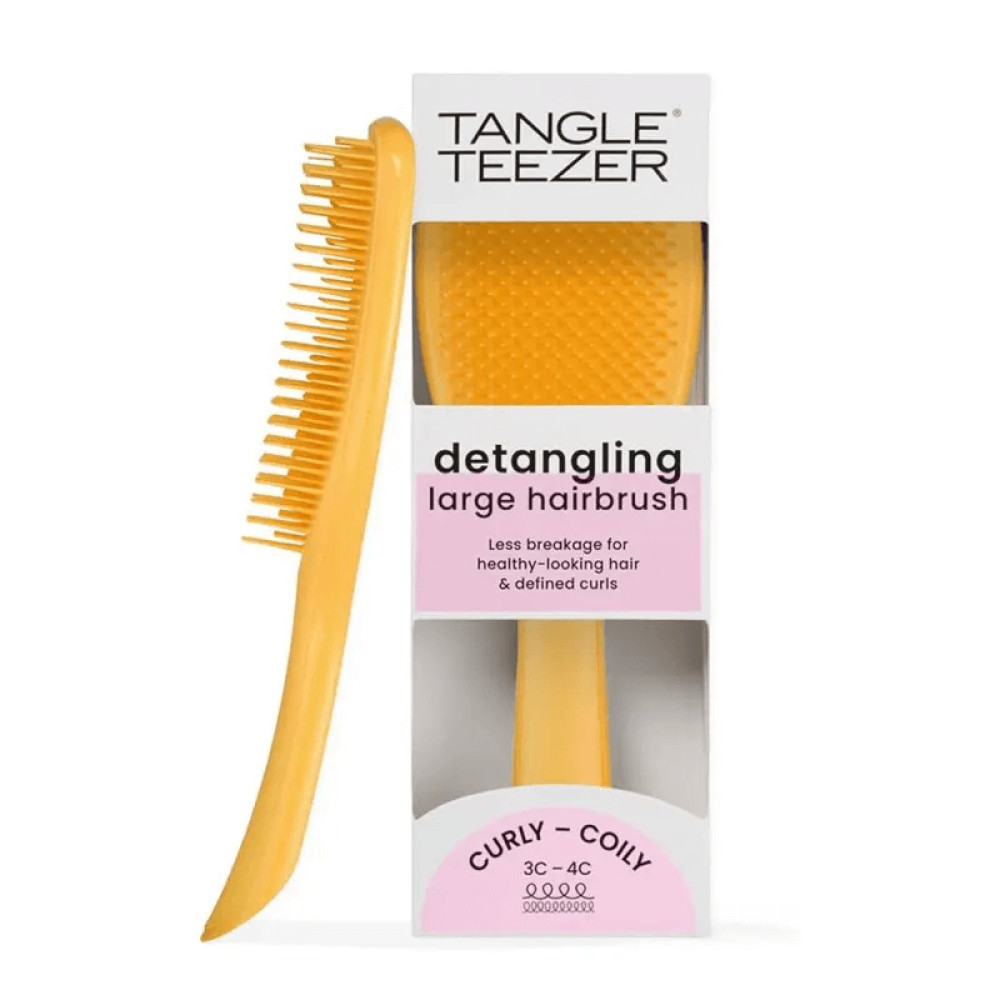 Гребінець для волосся - Tangle Teezer The Ultimate Detangler Large Naturally Curly Daffodil Yellow фото 4