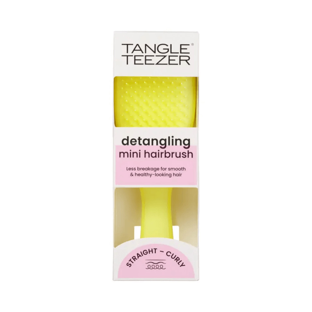 Расческа для волос - Tangle Teezer The Ultimate Detangler Mini Hyper Yellow фото 2