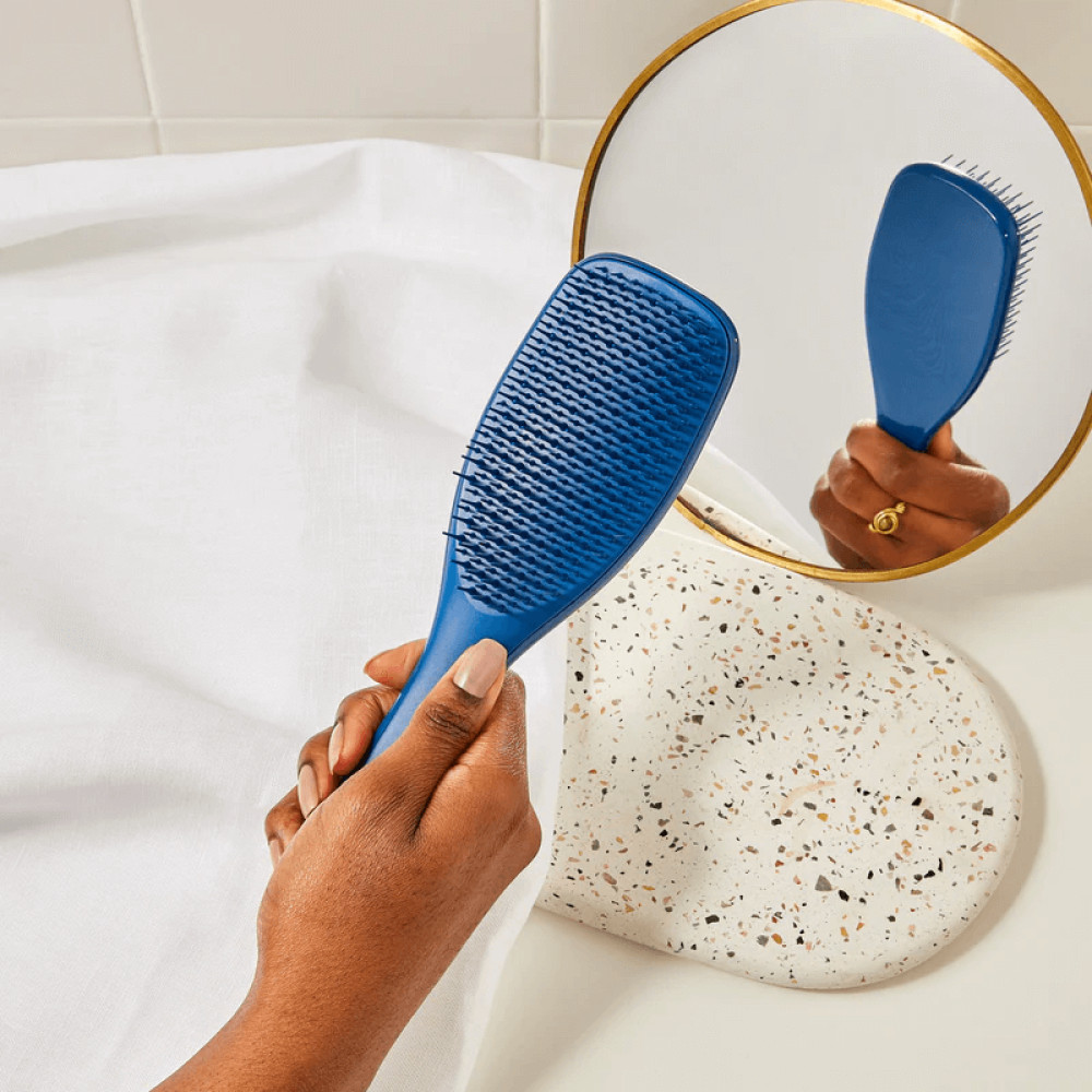 Расческа для волос - Tangle Teezer The Ultimate Detangler Naturally Curly Galactic Blue  фото 3