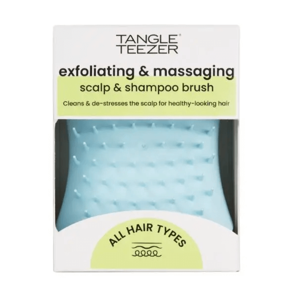 Щетка для массажа головы - Tangle Teezer The Scalp Exfoliator and Massager Seafoam Blue фото 2