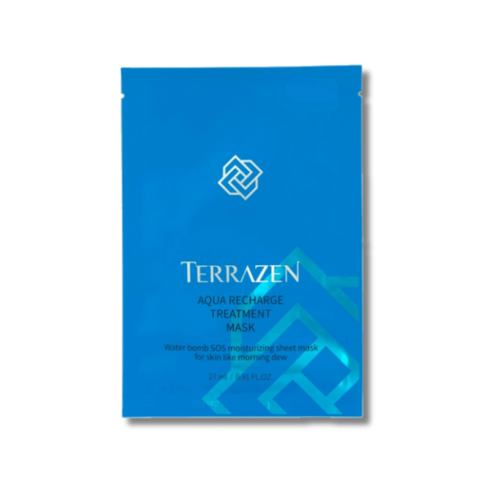 Інтенсивно зволожуюча тканинна маска для обличчя - Terrazen Aqua Recharge Treatment Mask фото