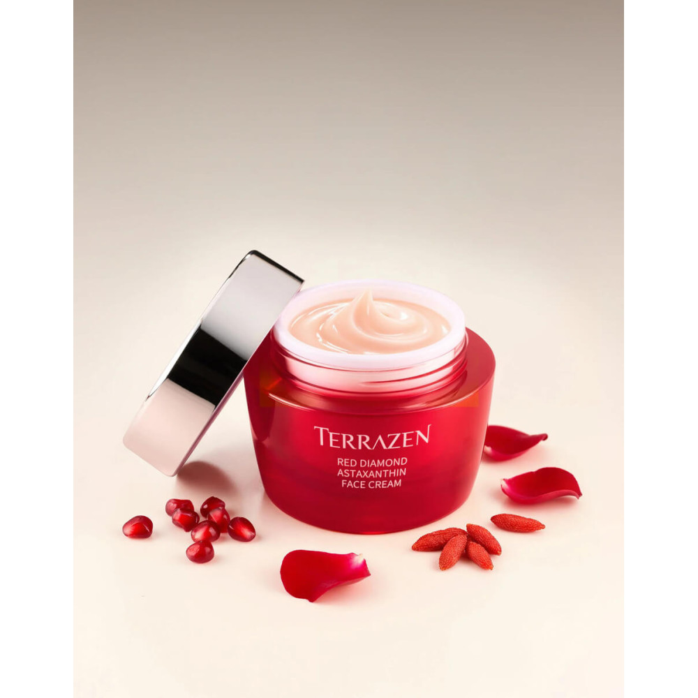 Крем с астаксантином - Terrazen Red Diamond Astaxanthin Face Cream фото 4