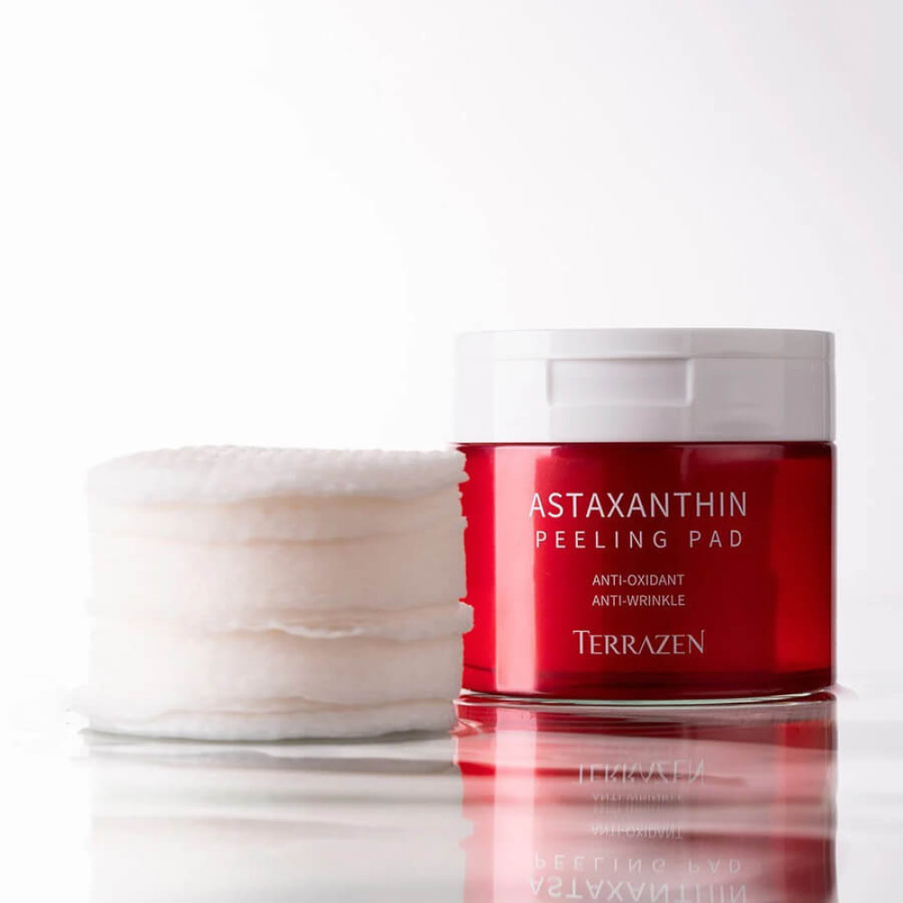 Пилинг-диски с антиоксидантным эффектом - Terrazen Astaxanthin Peeling Pad фото 2