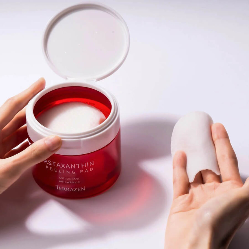 Пилинг-диски с антиоксидантным эффектом - Terrazen Astaxanthin Peeling Pad фото 3