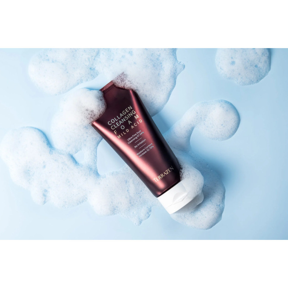 Пінка з колагеном - Terrazen Collagen Cleansing Foam Mild Acid фото 3