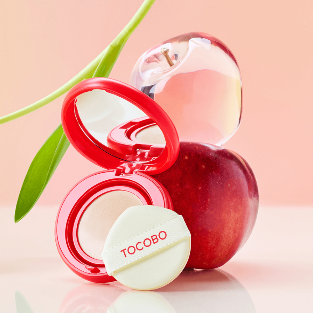Сияющий тональный кушон - Tocobo Apple Dewy Fit Cushion фото 3