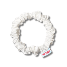 Бархатная резинка для волос белая - Tocobo Hair Scrunch White 