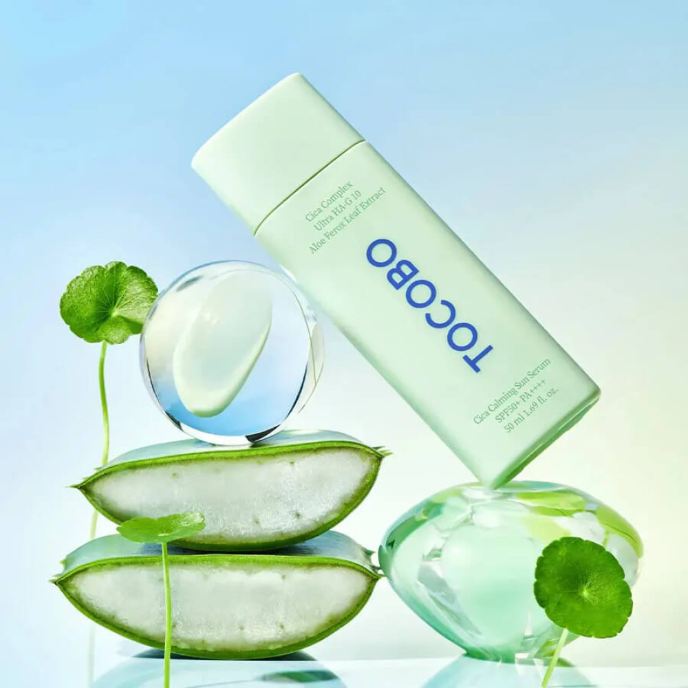 Сонцезахисна сироватка для чутливої ​​шкіри - Tocobo Cica Calming Sun Serum Spf 50+ Pa++++ фото 2