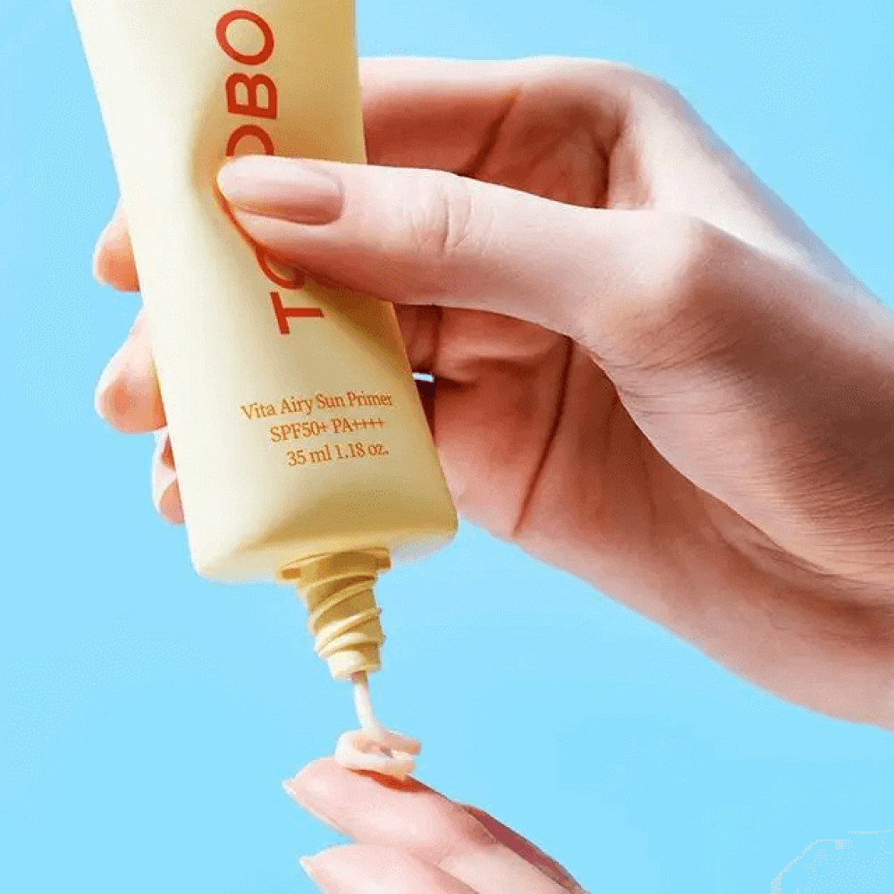 Вирівнюючий сонцезахисний праймер для обличчя - Tocobo Vita Airy Sun Primer SPF50+ PA++++ фото 2