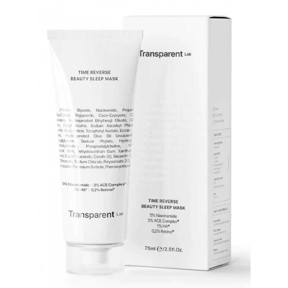 Ночная антивозрастная маска - Transparent Lab Time Reverse Beauty Sleep Mask фото