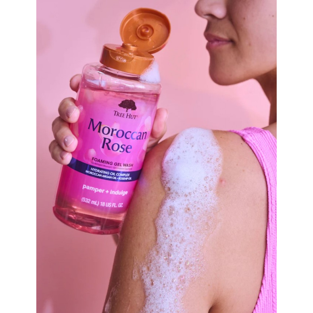 Гель для душу - Tree Hut Moroccan Rose Foaming Gel Wash фото 4