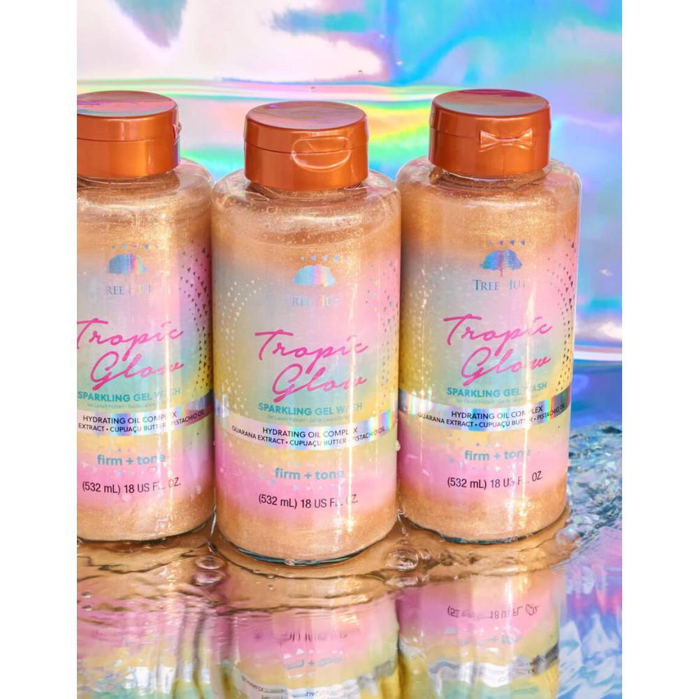 Гель для душу "Тропічне сяяння" - Tree Hut Tropic Glow Sparkling Gel Wash фото 3