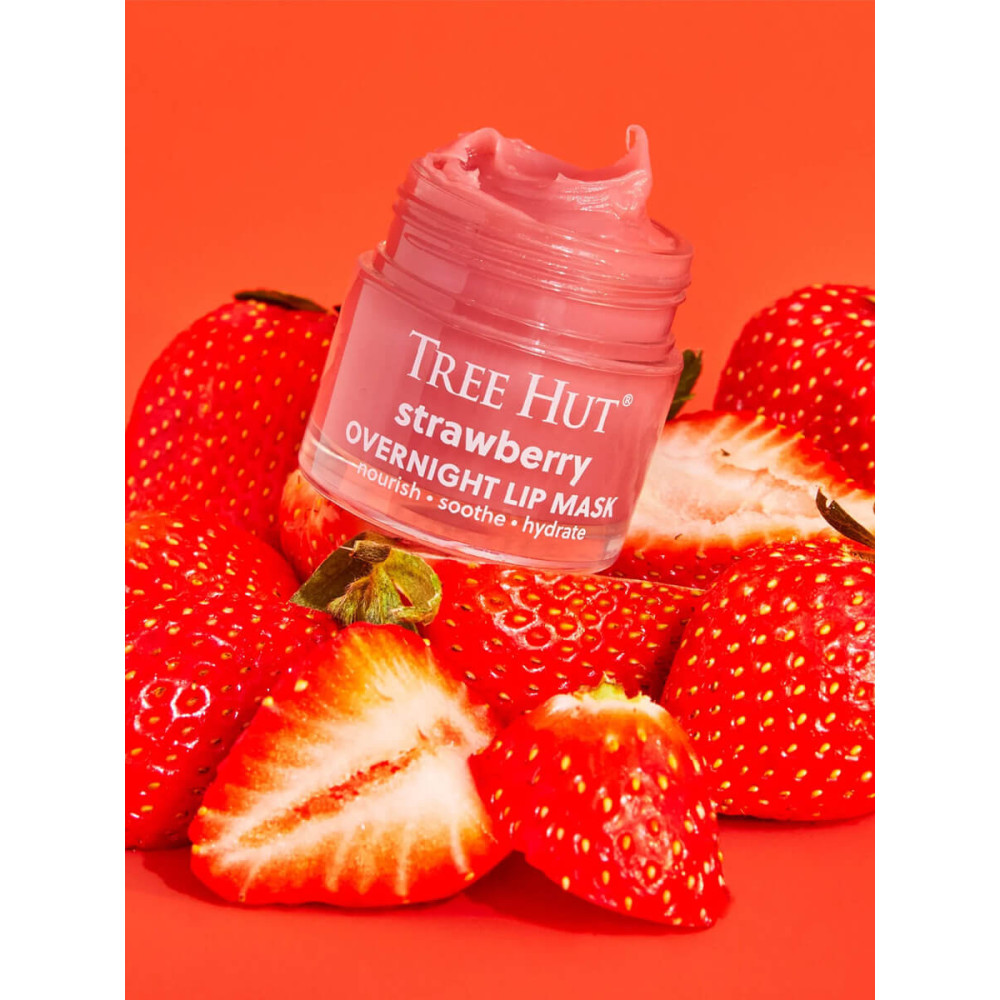 Нічна маска для губ - Tree Hut Strawberry Overnight Lip Mask фото 3