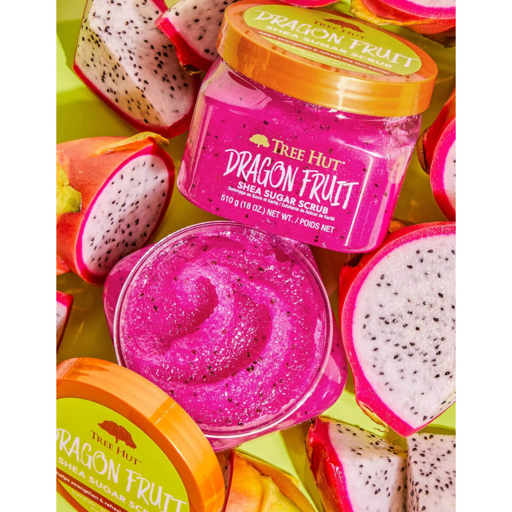 Скраб для тела "Драконий фрукт"- Tree Hut Shea Sugar Scrub Dragon Fruit фото 3