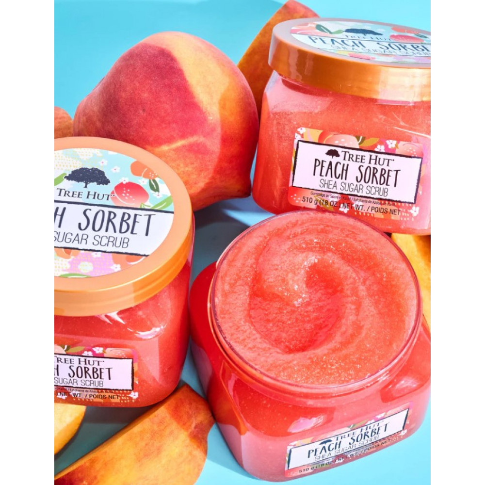 Скраб для тіла - Tree Hut Peach Sorbet Sugar Scrub фото 3
