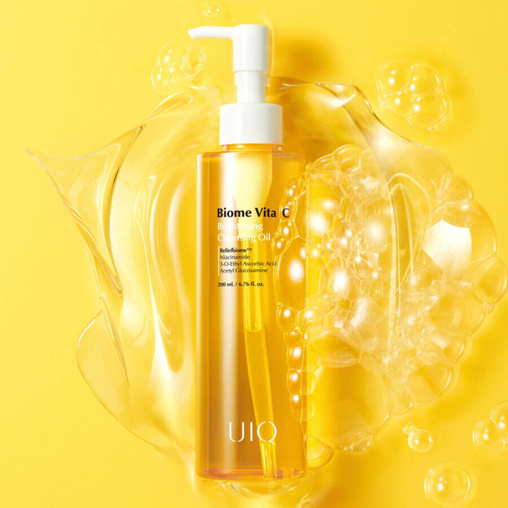 Гидрофильное масло - UIQ Biome Vita C Brightening Cleansing Oil фото 3