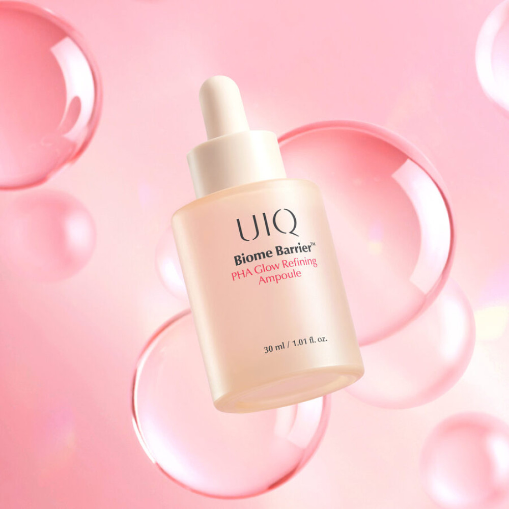Концентрированная сыворотка с глюконалактоном – UIQ Biome Barrier PHA Glow Refining Ampoule фото 3