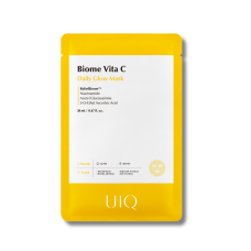 Осветляющая тканевая маска с витамином C - UIQ Biome Vita C Daily Glow Mask 